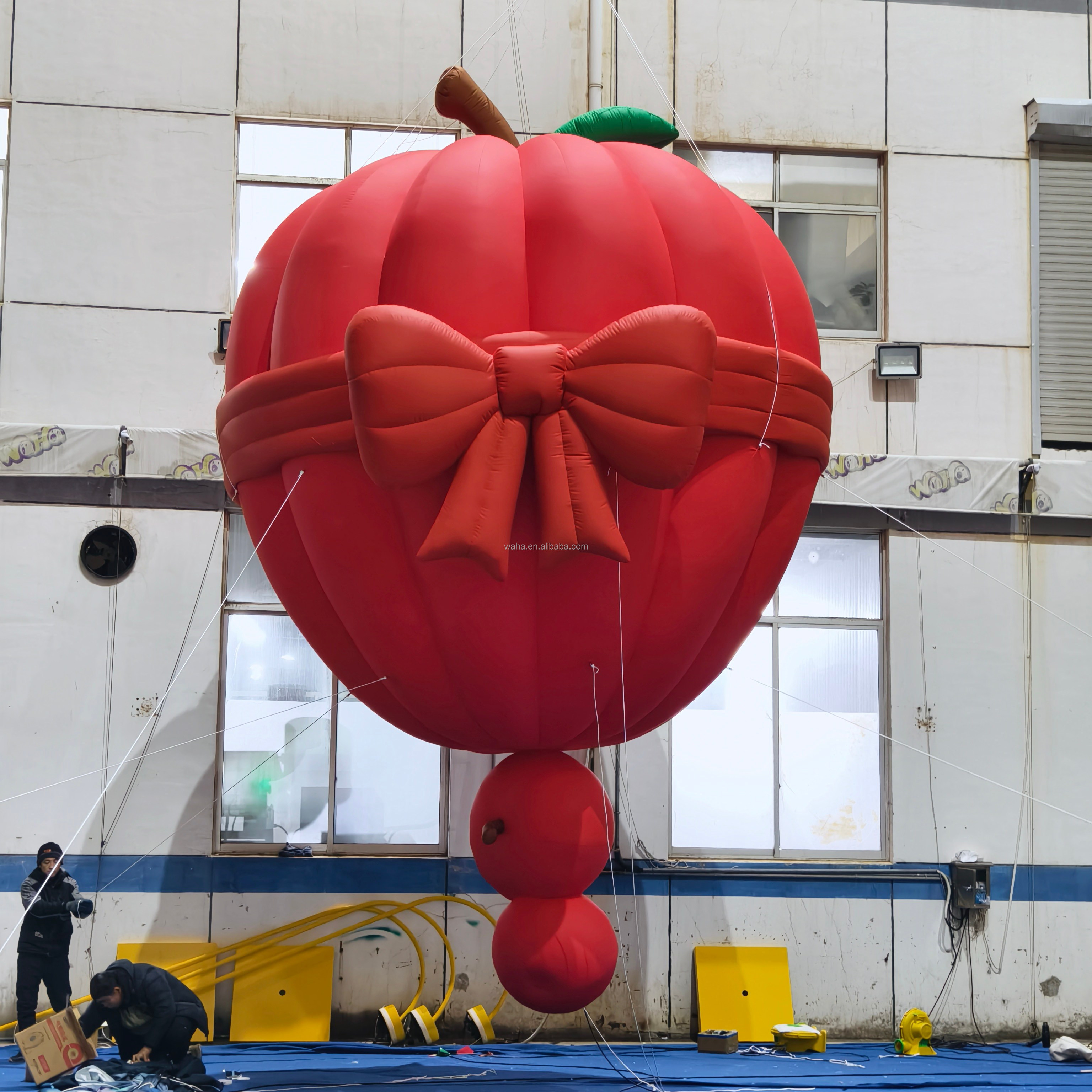 Outdoor Amusement Park Attraction Hot Air Balloon Inflatable Bow Tie Balloon for Sale