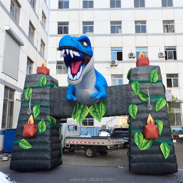 Commercial Dinosaur Inflatable Advertising Arches Entrance Gate Custom Inflatable Dinosaur Arch for Jurassic Park Decoration