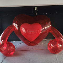 Inflatable Love Balloon Inflatable Red Heart for Party Weeding Valentine's Day Holiday Decorations Advertising Install Balloons