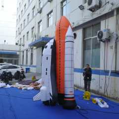 Durable Advertisement Blow Rocket Ship Inflatable Space Rocket Balloon Giant Inflatable Rocket for Sale