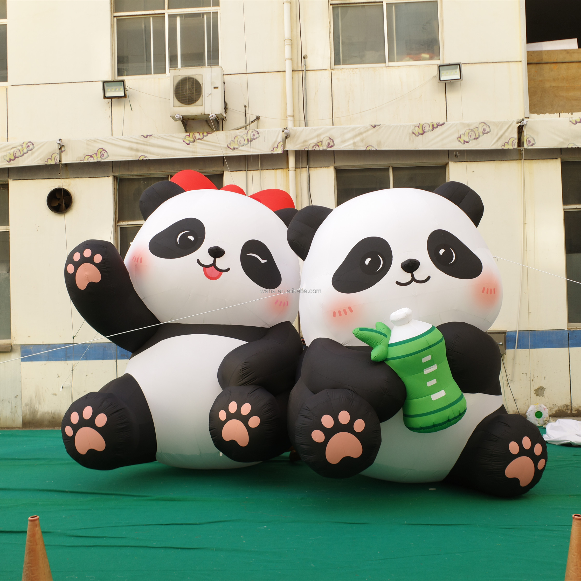 Outdoor Inflatable Model Giant Panda Inflatable Cartoon Character