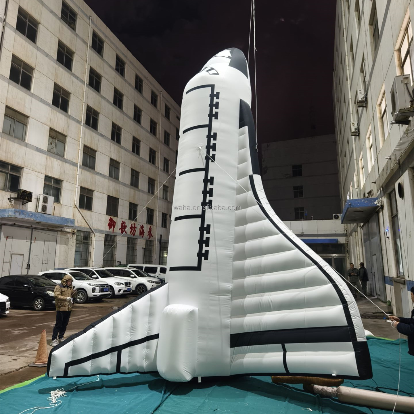Durable Advertisement Blow Rocket Ship Inflatable Space Rocket Balloon Giant Inflatable Rocket for Sale