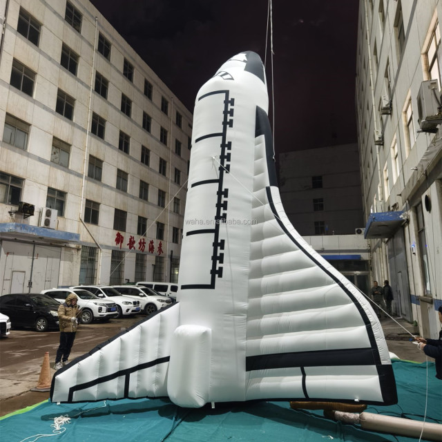Durable Advertisement Blow Rocket Ship Inflatable Space Rocket Balloon Giant Inflatable Rocket for Sale