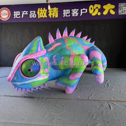 Customized Fluorescent Printing Inflatable Animal Model Led Inflatable Chameleon for Advertising Inflatables