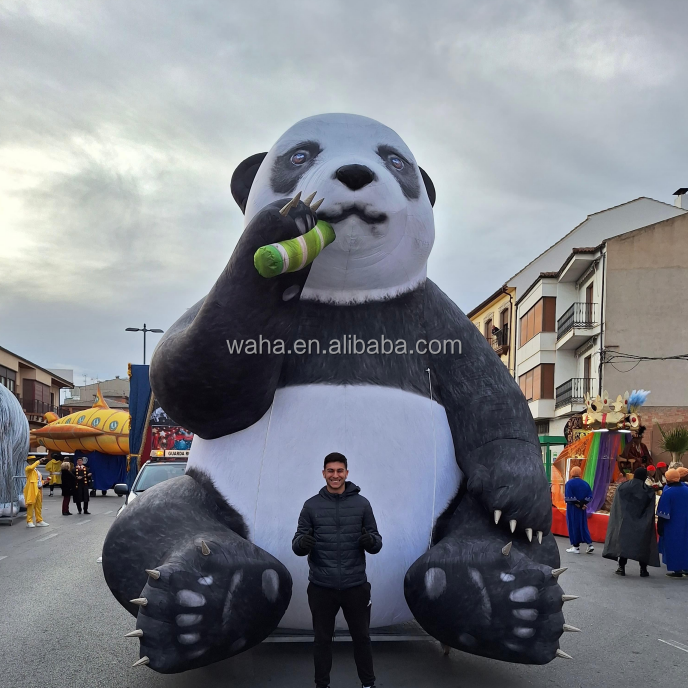 Outdoor Inflatable Model Giant Panda Inflatable Cartoon Character