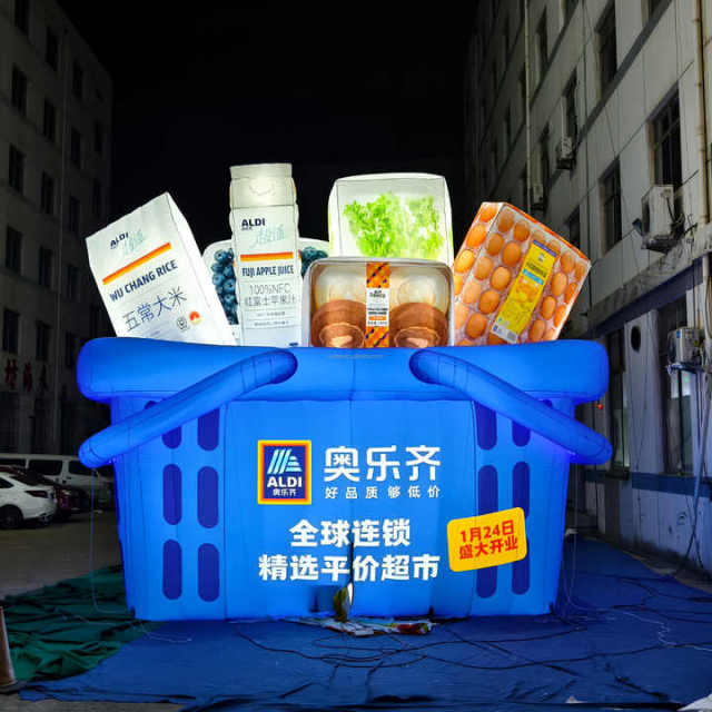 Custom Brand Logo Advertising Inflatables Inflatable Shopping Bag Balloon for Shopping Mall Decoration