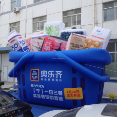 Custom Brand Logo Advertising Inflatables Inflatable Shopping Bag Balloon for Shopping Mall Decoration