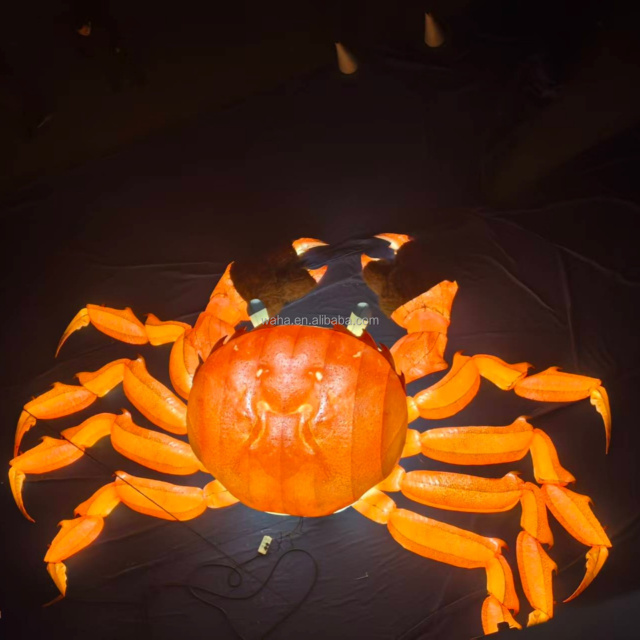 Advertising Lighting Inflatable Ocean Animal Events Decoration Giant Inflatable Crab Cartoon