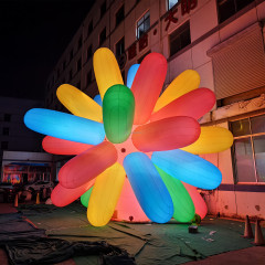 Inflatable Ribbon Inflatable Fireworks with LED Lights Inflatable Art Installation New Year Holiday Decorations