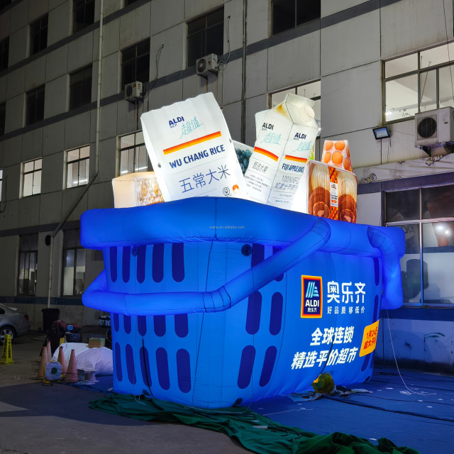 Custom Brand Logo Advertising Inflatables Inflatable Shopping Bag Balloon for Shopping Mall Decoration