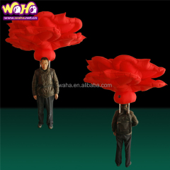 Led Light Costume Inflatable Flower Fancy Dress Costume for Carnival Parade