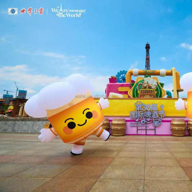 Halloween Adult Inflatable Beer Bottle Costumes for Party Funny Food Costume Funny Drink Costume