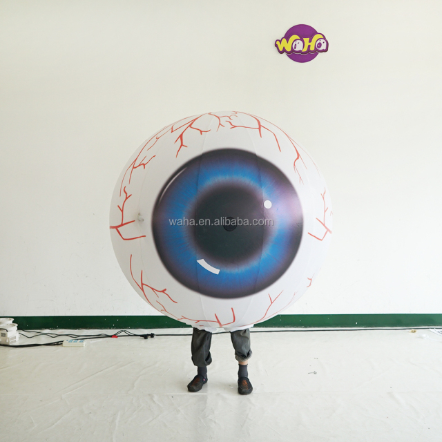 Fashionable Advertising Walking Inflatable Costume , Inflatable Eyeball Costume