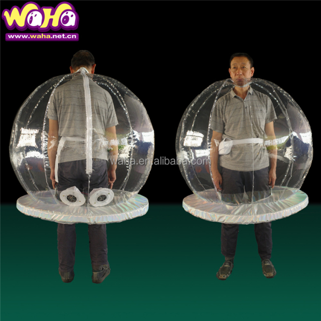 Transparent Inflatable Adult Costume , Christmas Inflatable Costume Skirts for Outdoor Display Props