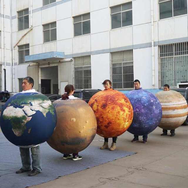 Hot Sale Funny Inflatable Planet Costumes, Inflatable Planets Costume for Advertising