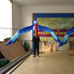 Custom Made Lighting Inflatable Pelicans Bird Puppet Parade, Printing Inflatable Crane Costume Event Show for Adults