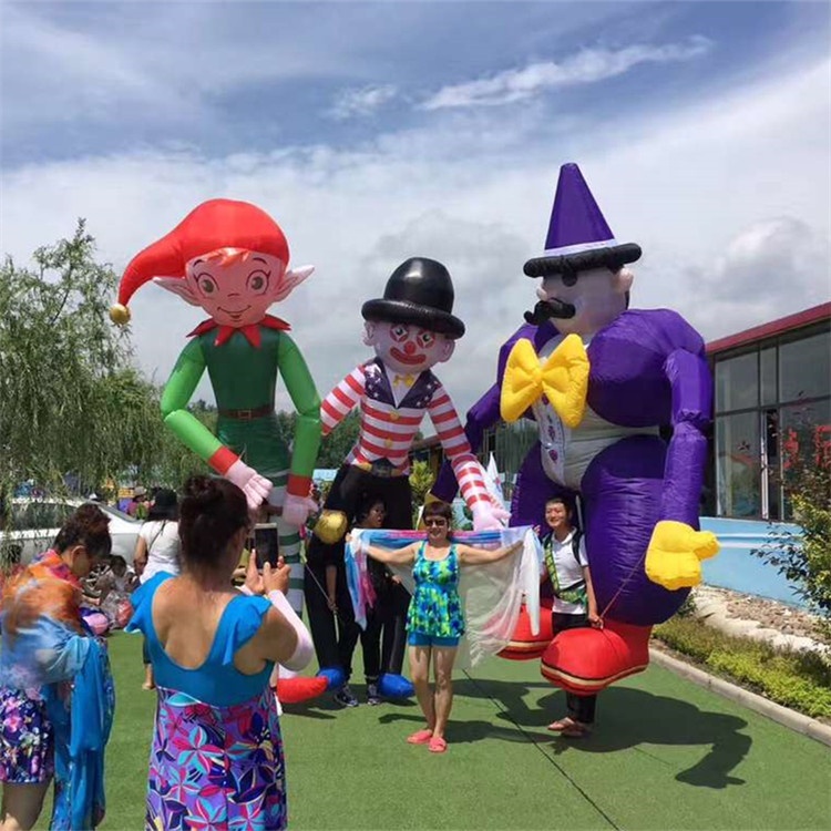 Custom Make Funny Walking Elves Costume Inflatable Clown Cartoon Puppet for City Parade Events Decoration