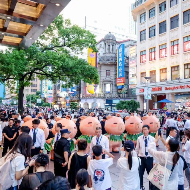 Hot Customized Inflatable Capybara Plush Furry Inflatable Capybara Mascot Costume