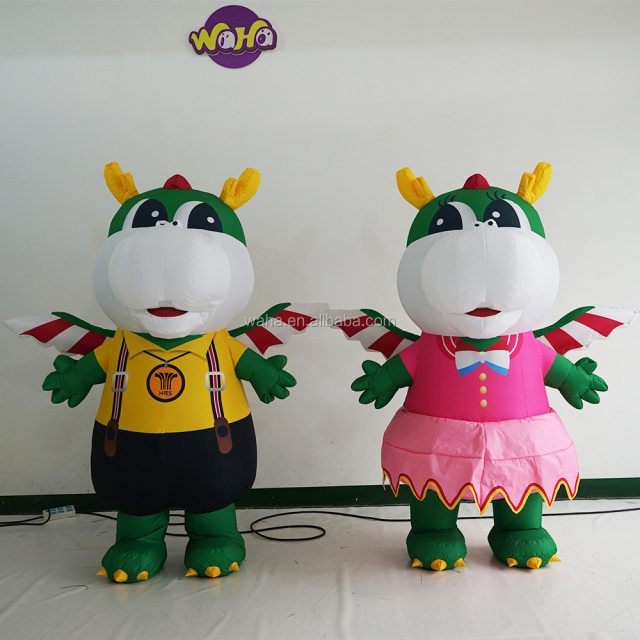 Halloween Funny Costume Adult Inflatable Realistic Dinosaur Costume for Sale