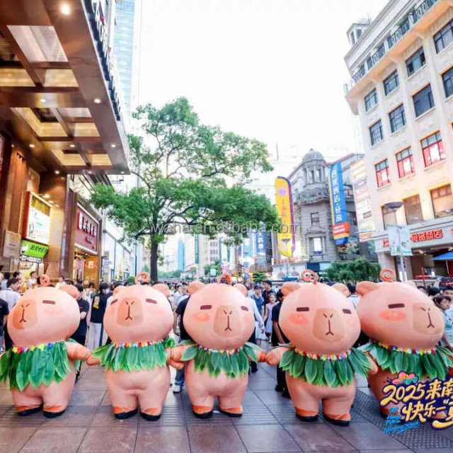 Hot Customized Inflatable Capybara Plush Furry Inflatable Capybara Mascot Costume