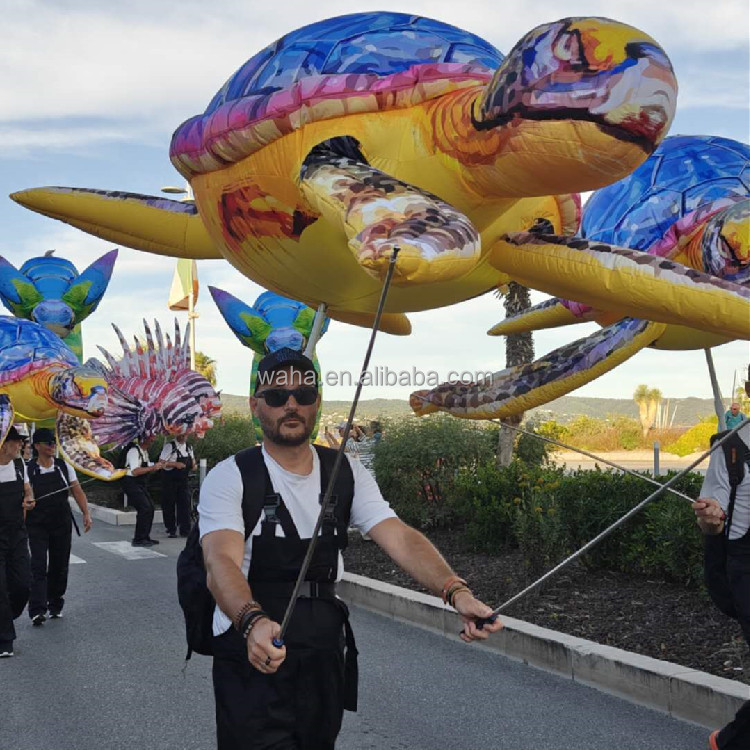Advertising Inflatable Ocean Animal Sea Turtle Puppet Inflatable Fish Costume Decoration
