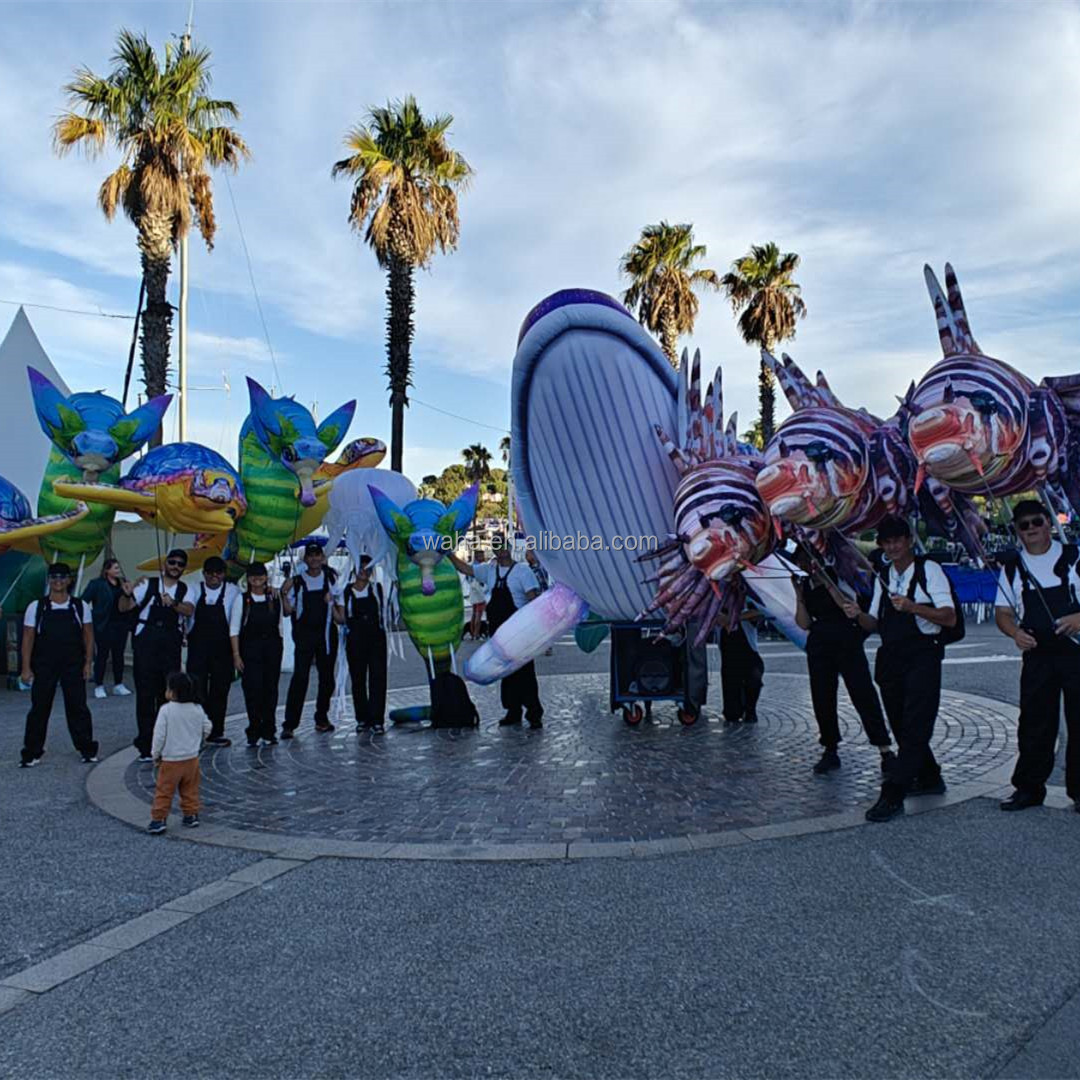 Advertising Inflatable Ocean Animal Sea Turtle Puppet Inflatable Fish Costume Decoration