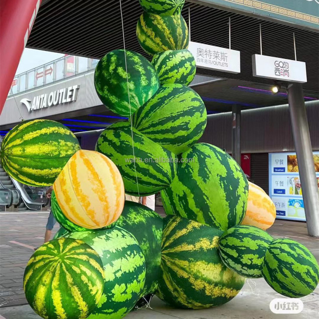 Advertising Inflatable Fruit and Vegetable Party Decoration Inflatable Fruits Tree Inflatable Watermelon and Orange