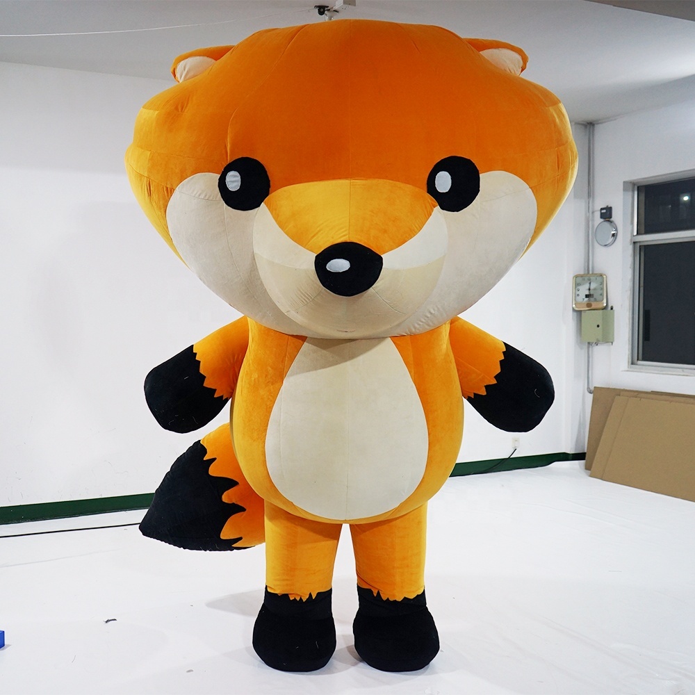 Customized Inflatable White Rabbit Costume Wearing Walking Doll Costume Inflatable Mascot Suit for Adult Advertising Inflatables