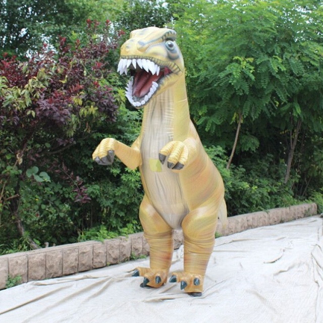Halloween Funny Costume Adult Inflatable Realistic Dinosaur Costume for Sale