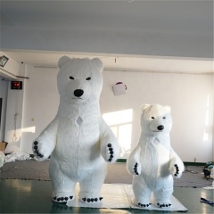 Event Polar Bear Costume Inflatable Customized Advertising Inflatable Panda Bear Costume
