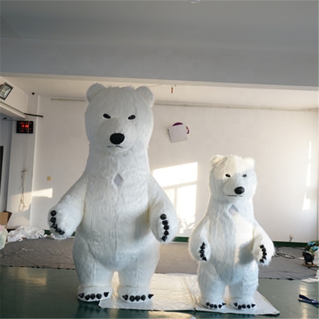 Event Polar Bear Costume Inflatable Customized Advertising Inflatable Panda Bear Costume