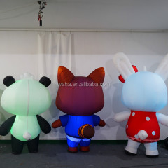 Advertising Inflatable lion tiger Giraffe Wild Boar Cartoon Characters Mascot Costume for Parade Decoration