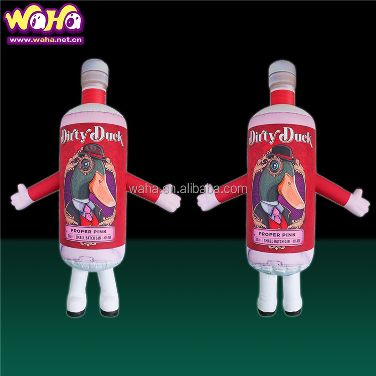 Custom Made Inflatable Walking Beer Bottle Inflatable Beer Cup Mug Costume for Advertising Inflatables