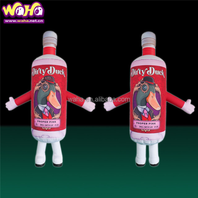 Custom Made Inflatable Walking Beer Bottle Inflatable Beer Cup Mug Costume for Advertising Inflatables