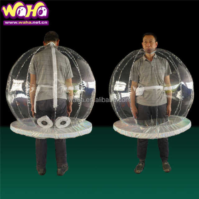 Transparent Inflatable Adult Costume , Christmas Inflatable Costume Skirts for Outdoor Display Props