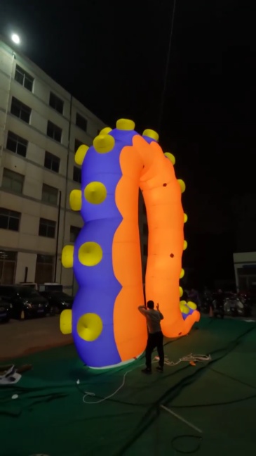 Custom LED Lighting Giant Inflatable Octopus Feet for Display Swimming Events Decorative Tentacles Advertising Inflatables
