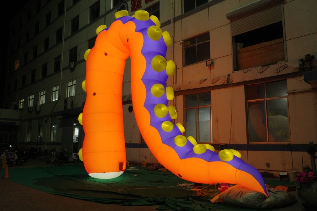 Custom LED Lighting Giant Inflatable Octopus Feet for Display Swimming Events Decorative Tentacles Advertising Inflatables