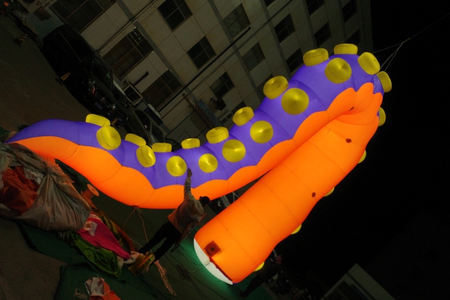 Custom LED Lighting Giant Inflatable Octopus Feet for Display Swimming Events Decorative Tentacles Advertising Inflatables