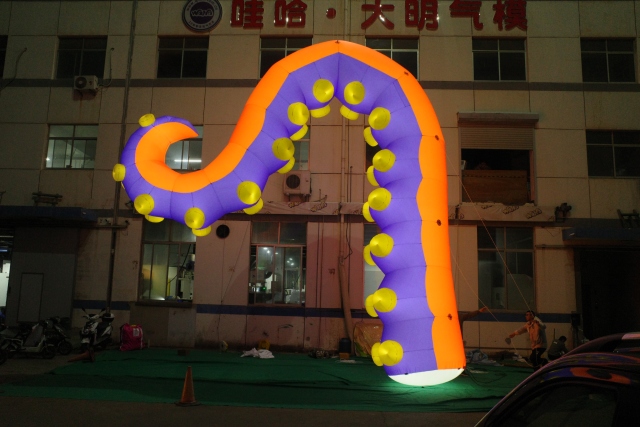 Custom LED Lighting Giant Inflatable Octopus Feet for Display Swimming Events Decorative Tentacles Advertising Inflatables