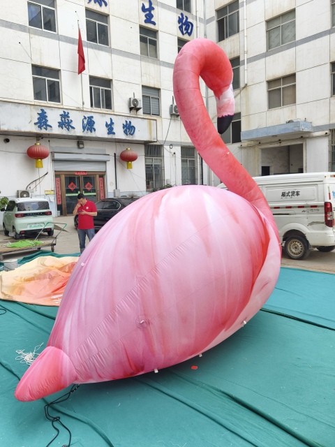 Custom Inflatable Flamingo Animal Model, for Commercial Activities and Exhibitions