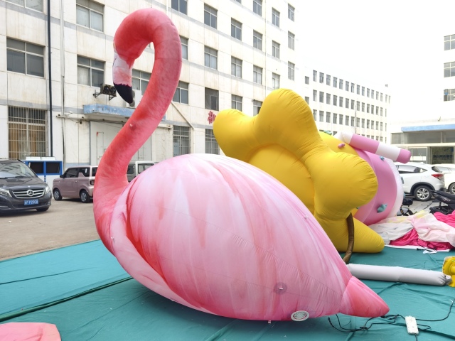 Custom Inflatable Flamingo Animal Model, for Commercial Activities and Exhibitions