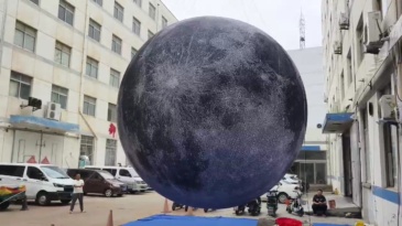 Decorative LED Lighting Planet Balls Inflatable Hanging Planets for Party Decorations