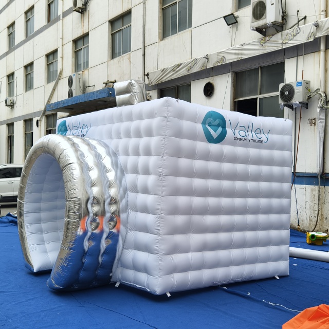 Customizable Inflatable Cube Booth Oxford Material Photo Booth Tent Blower Digital Printing Outdoor Parties Promotions