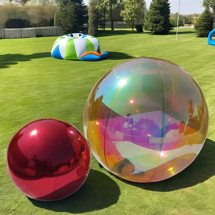 Inflatable Metallic Ball Decorative Inflatable Mirror Ball Metallic Balloons Big Shiny Giant Inflatable Balls
