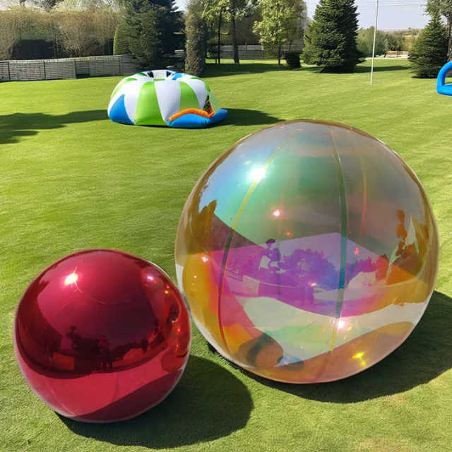 Inflatable Metallic Ball Decorative Inflatable Mirror Ball Metallic Balloons Big Shiny Giant Inflatable Balls
