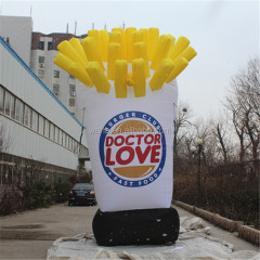 Custom Inflatable Fries Advertising Inflatable Food Model Bread Croissant Inflatable Fries
