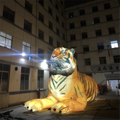 Lifelike Giant Inflatable tiger Head  Inflatable Brand Mascot  Model Commercial Activity Exhibition Carnival Parade square Amusi