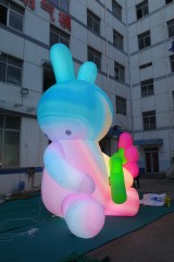 Custom Inflatable Rabbits and LED Illuminated Models, Suitable for Commercial Events, Exhibitions and Large-scale Parades