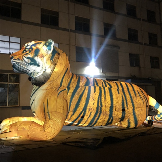 Lifelike Giant Inflatable tiger Head  Inflatable Brand Mascot  Model Commercial Activity Exhibition Carnival Parade square Amusi