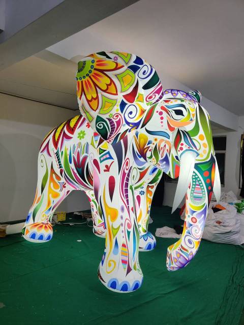 Customized New Design Giant Blow up Animal Custom Advertising Inflatable Elephant Large Inflatable Animal Model